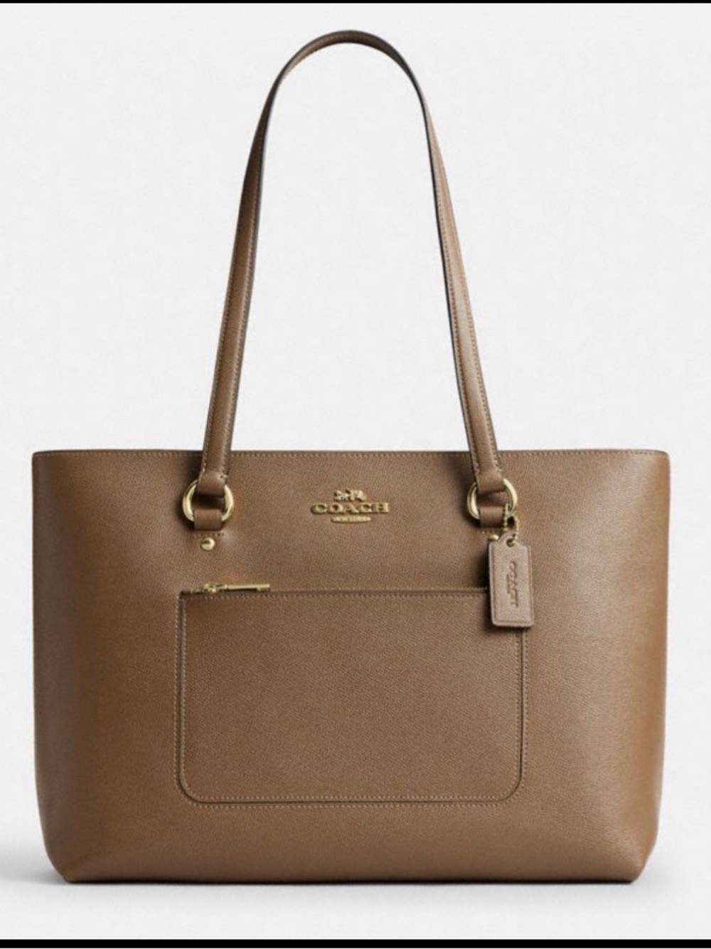 NWT COACH CCD71 Station Tote Bag Dark Stone.🌸